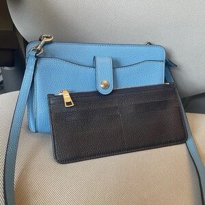Coach crossbody bag with removable card case
